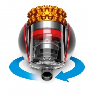 Пылесос с контейнером Dyson Cinetic Bigball Multifloor 2, 1-1.9 л, 700 Вт, 80 дБ, Cерый с желтым thumbnav 3